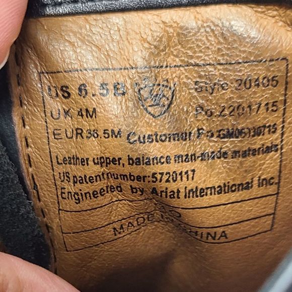 Ariat Women's Western Silver Studded Black Tall Boots Size 6.5B, fit more like 6 - Picture 10 of 12